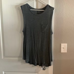Grey tunic tank, size L